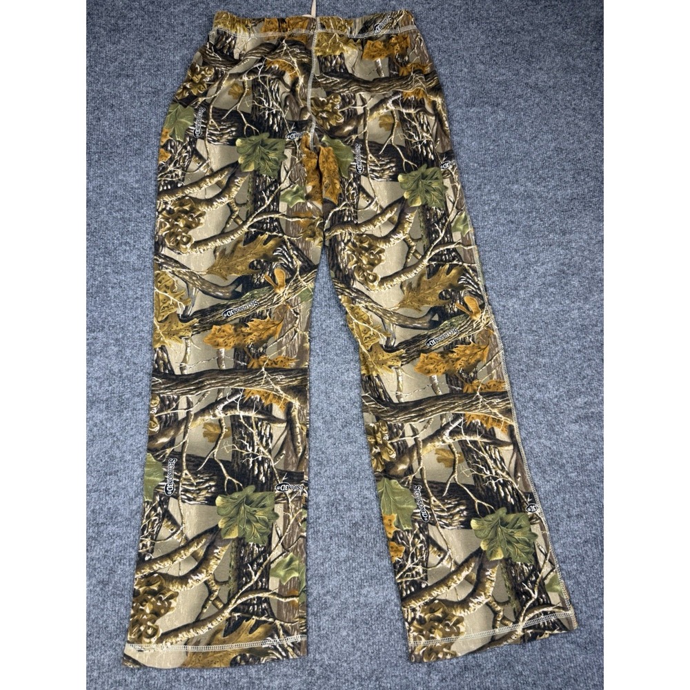 Cabelas Seclusion 3D Leafy Camo Hunting Pants Tan Green Small Regular 914230